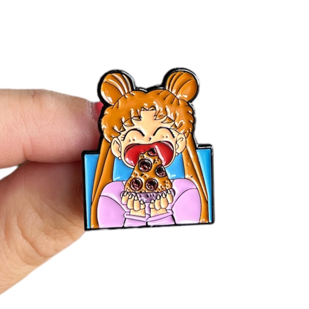 Sailor Moon Pizza Enamel Pin